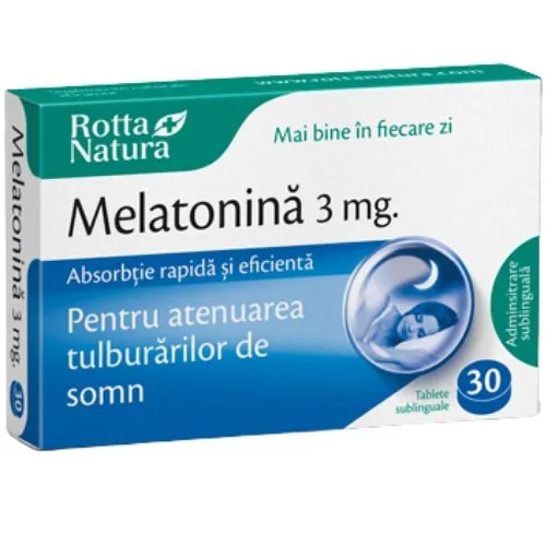 Melatonina 3mg, 30cpr, Rotta Natura 