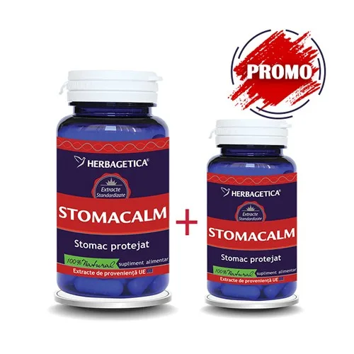 Pachet Stomacalm 60+30cps Herbagetica