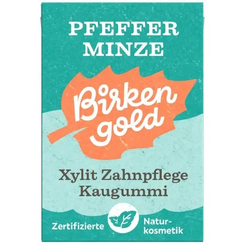 Guma De Mestecat Naturala Cu Menta 20drajeuri 28g Birkengold