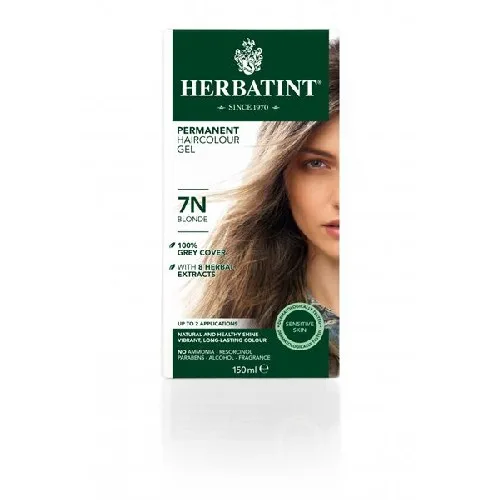Vopsea Pentru Par Blond 7N, 150ml, Herbatint 