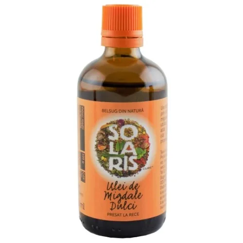 Ulei de Migdale Dulci Presat la Rece 100ml Solaris