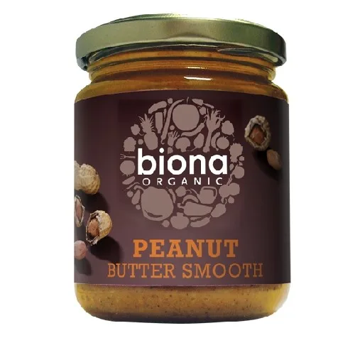 Unt de Arahide Smooth Fara Sare Bio 250gr Biona