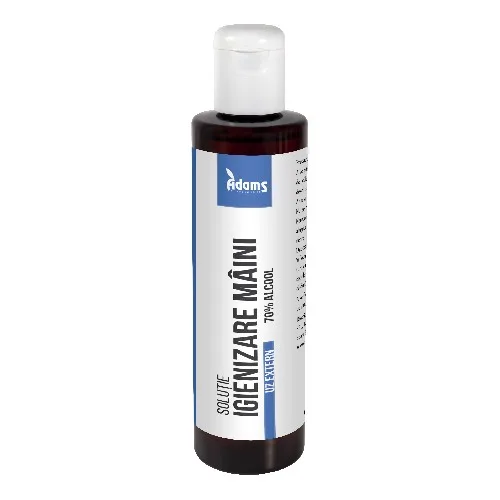 Solutie Igienizare Maini 200ml, Adams, 70% alcool