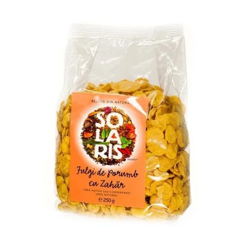 Fulgi de Porumb cu Zahar 250gr Solaris