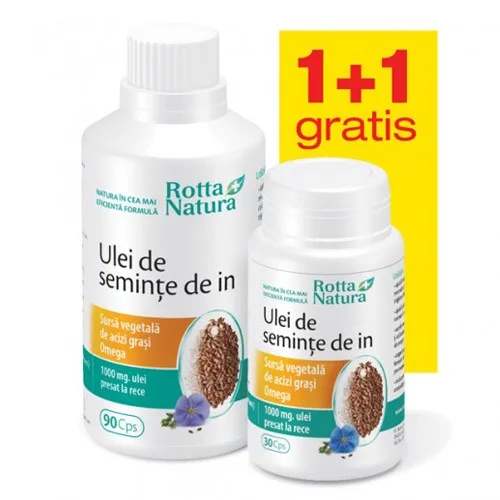 Ulei De Seminte De In 90+30cps Rotta Natura