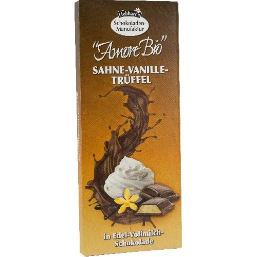 Ciocolata Eco Umpluta Cu Frisca Vailie, Trufe, 100gr, Amore Bio