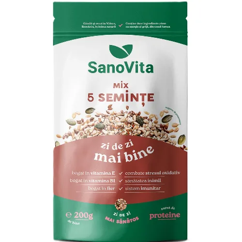 Mix 5 Seminte Zipper 200g Sanovita