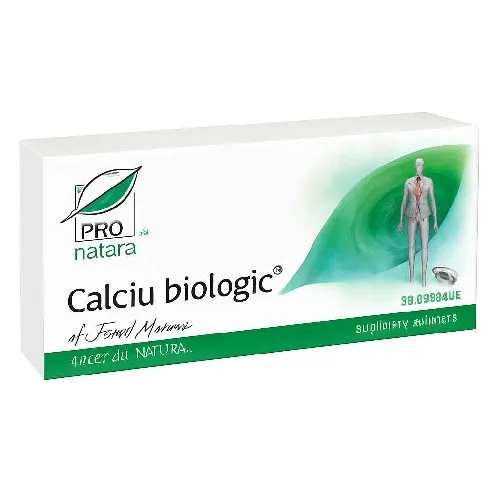 Calciu Biologic 30cps Pro Natura