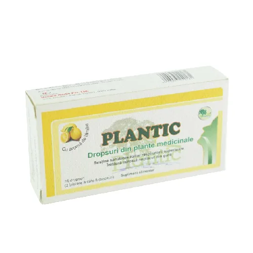 Dropsuri din Plante Medicinale cu Lamaie 16drops Plantic
