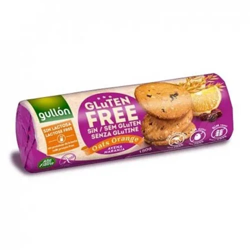 Gullon Biscuiuti Ovaz Portocale Fara Gluten 180g, Mpline