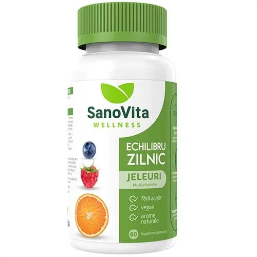 Wellness Jeleuri Multivitamine Echilibru Zilnic 60buc, Sano Vita