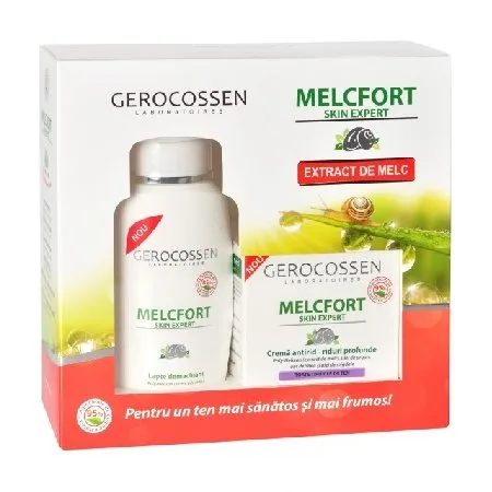 Set Cadou Melcfort Crema Antirid + Lapte Demachianta Gerocossen