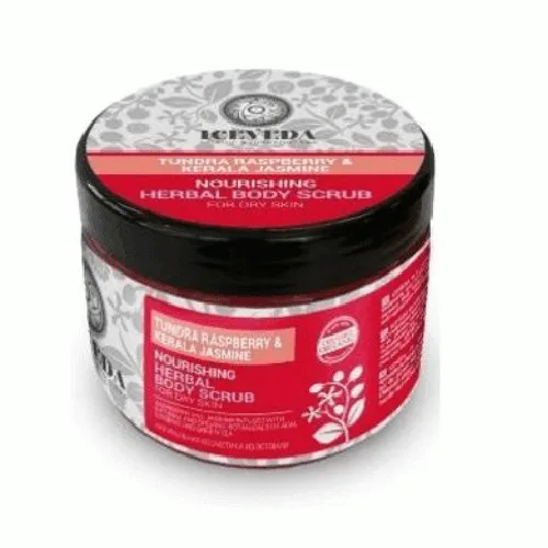 Exfoliant hranire corp cu Zmeura de Tundra si Iasomie din Kerala