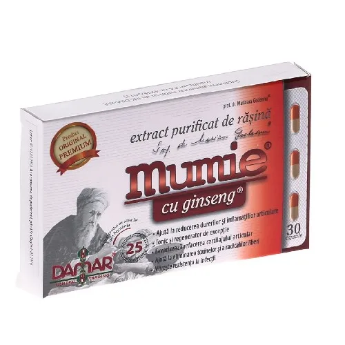 Extract de rasina cu Ginseng 30cps Damar