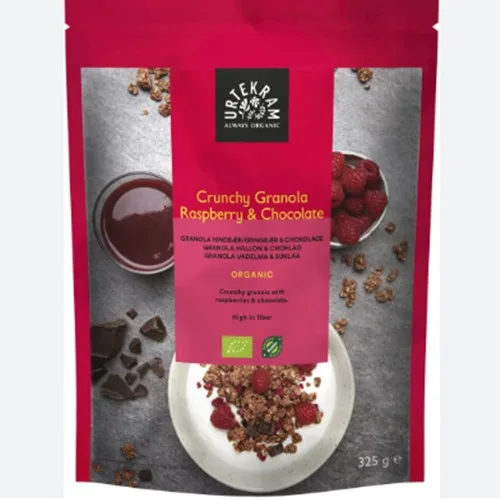  Urtekram Bio Granola Zmeura Ciocolata 325G, Maroza
