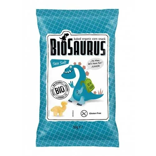 Biosaurus Pufuleti din Porumb cu Sare, 50g, Biopont 