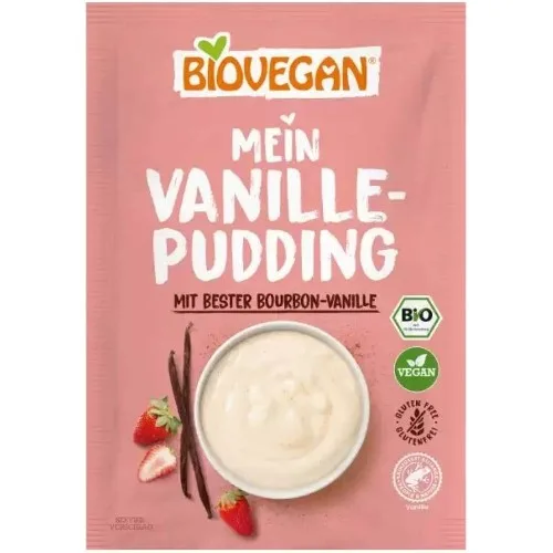 Budinca Vanilie, fara gluten, Eco, 36g, Biovegan