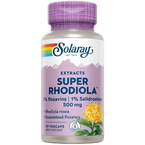 Super Rhodiola Extract, 30cps, Solaray