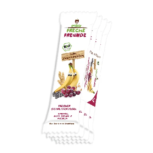 Baton de Cereale cu Banane, Struguri si Aronia Eco 4x23g Erdbar