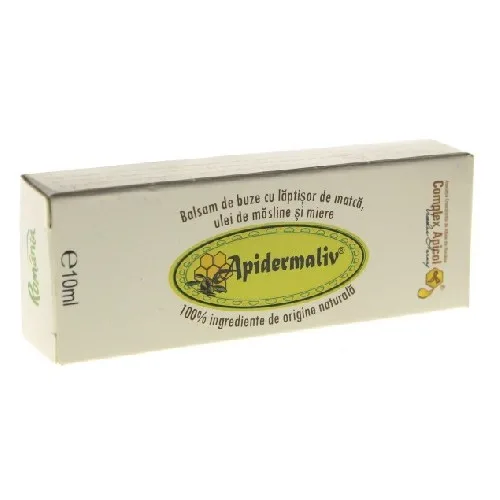 Apidermaliv Balsam de Buze cu Laptisor de Matca 10ml 