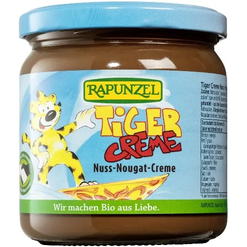 Crema de nuca nougat Tiger, 400g, Rapunzel