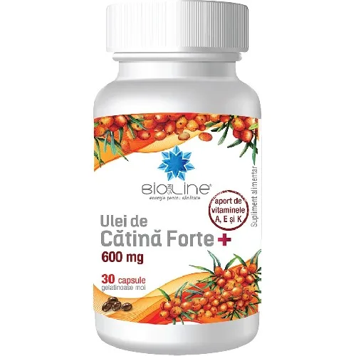 Ulei de catina Forte Bioline 600mg 30cps Helcor