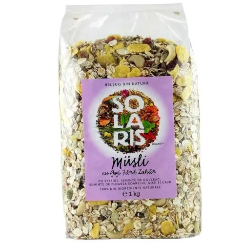 Musli Cu Goji Fara Zahar 1kg Solaris