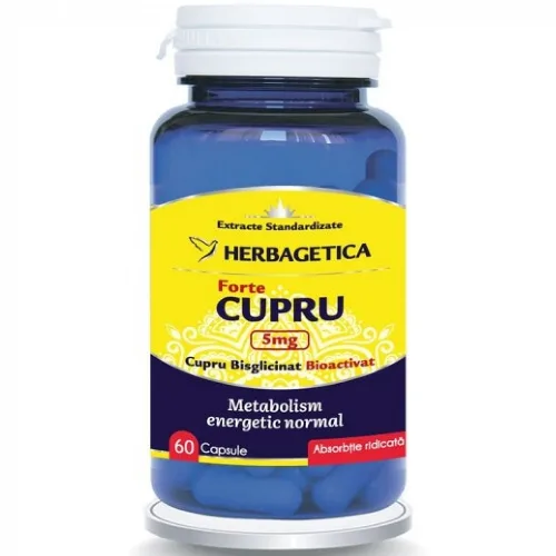 Cupru Forte 5mg 60cps Herbagetica