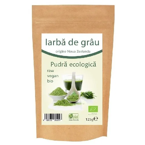Iarba de Grau Pulbere origine Noua Zeelanda 125gr Obio