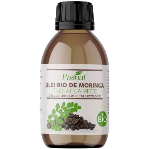 Ulei Moringa, Bio, presat la rece, 100ml, Pronat