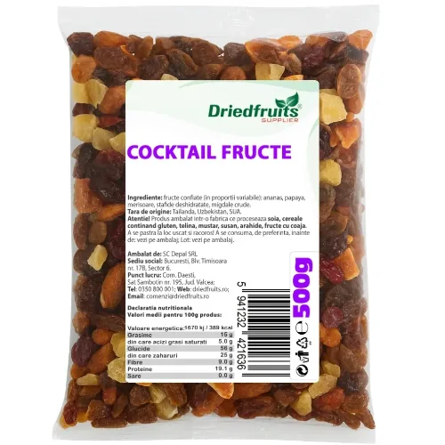 Cocktail Fructe 500gr Driedfruits