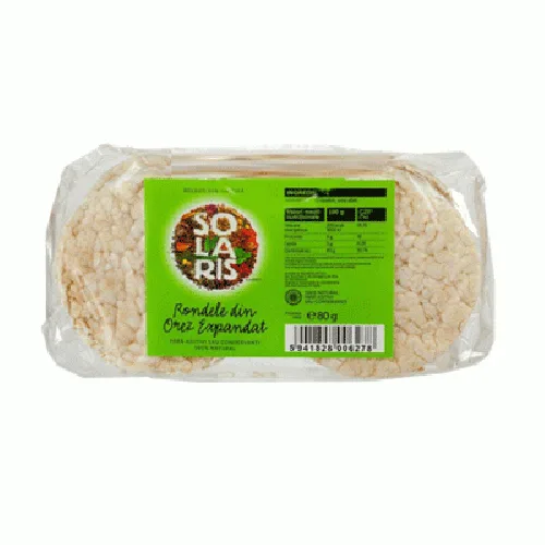 Rondele din Orez Expandat 80gr Solaris