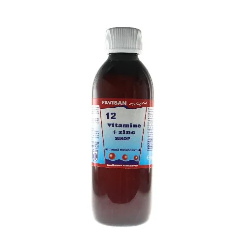 Sirop 12 Vitamine + Zinc 250ml Favisan