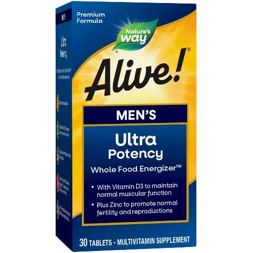 Alive! Men`S Ultra, 30cps, Natures Way