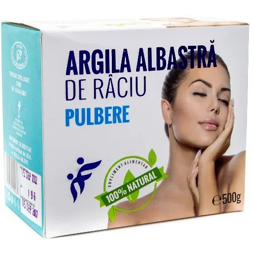 Argila Albastra De Râciu Pulbere 500g Romcos