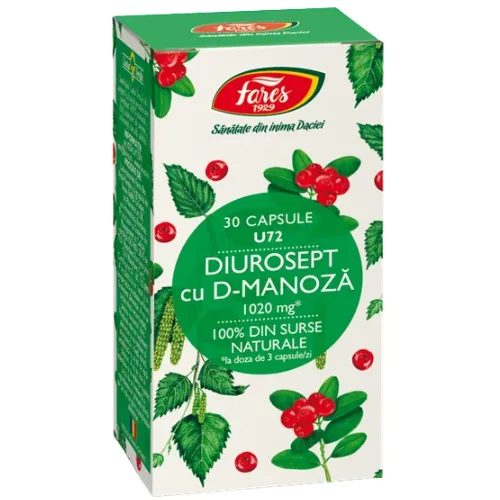 Diurosept cu D-Manoza 30cps Fares