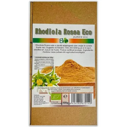 C-Rhodiola Rosea Pulbere Eco 100g Deco Italia