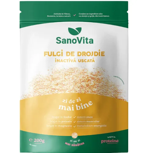 Fulgi de Drojdie Inactiva Uscata Zipper 200g Sano Vita