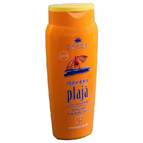 Emulsie Plaja Spf 25 cu Scoarta de Castan 250ml Cosmetic Plant