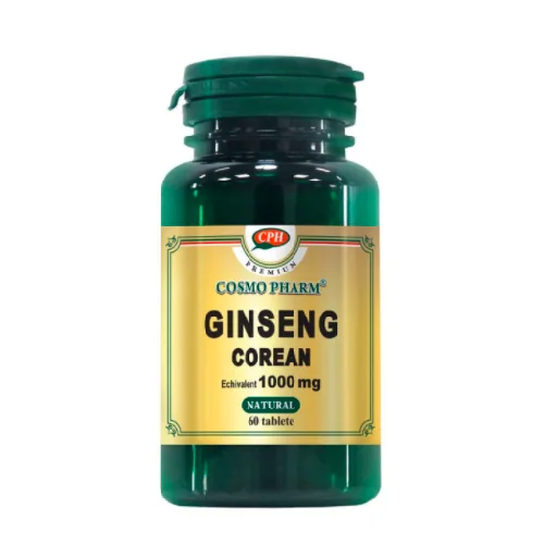 Ginseng Corean 1000mg, 60cpr+30 cpr Gratis, Cosmopharm