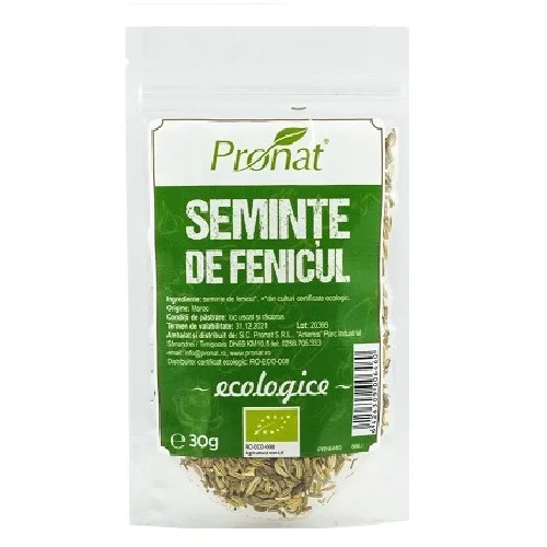 Fenicul Seminte Eco 30g  Pronat