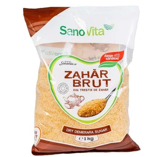 Zahar brut din Trestie, 1kg + 100gr gratis, Sano Vita