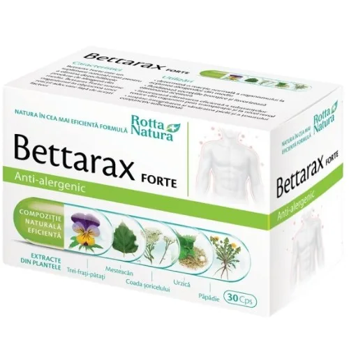 Bettarax Forte Anti-alergenic, 30cps, Rotta Natura