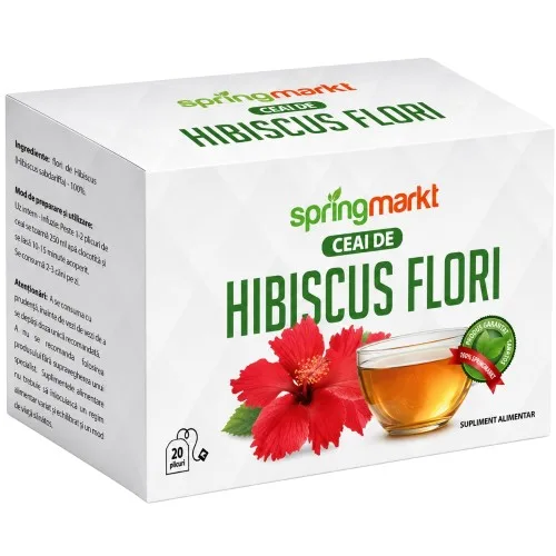 Ceai Hibiscus Flori 20 plicuri
