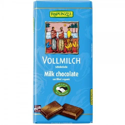 Ciocolata Din Lapte Integral Eco 100gr Rapunzel