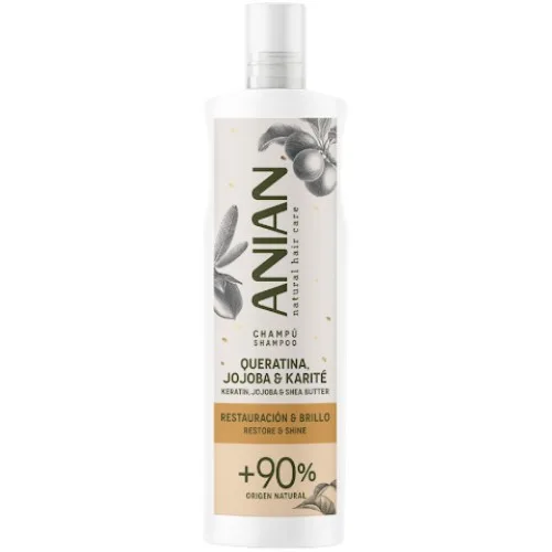 Sampon Keratin, Jojoba & Ulei de Shea, 400ml, Anian