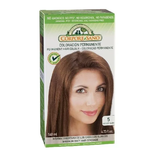 Vopsea de par Castaniu Luminos 140ml Corpore Sano