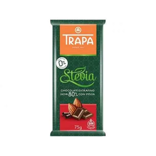 Ciocolata Amaruie 80% cu Stevie Trapa 75g Mpline