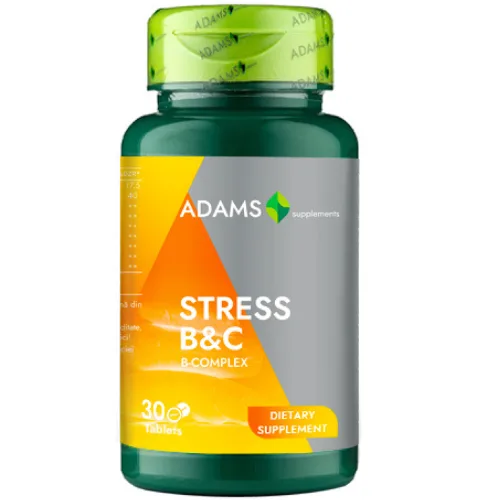 Stress B&C, 30 tab, Adams Supplements