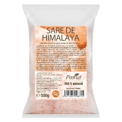 Sare De Himalaya Fina, 500g, Pronat